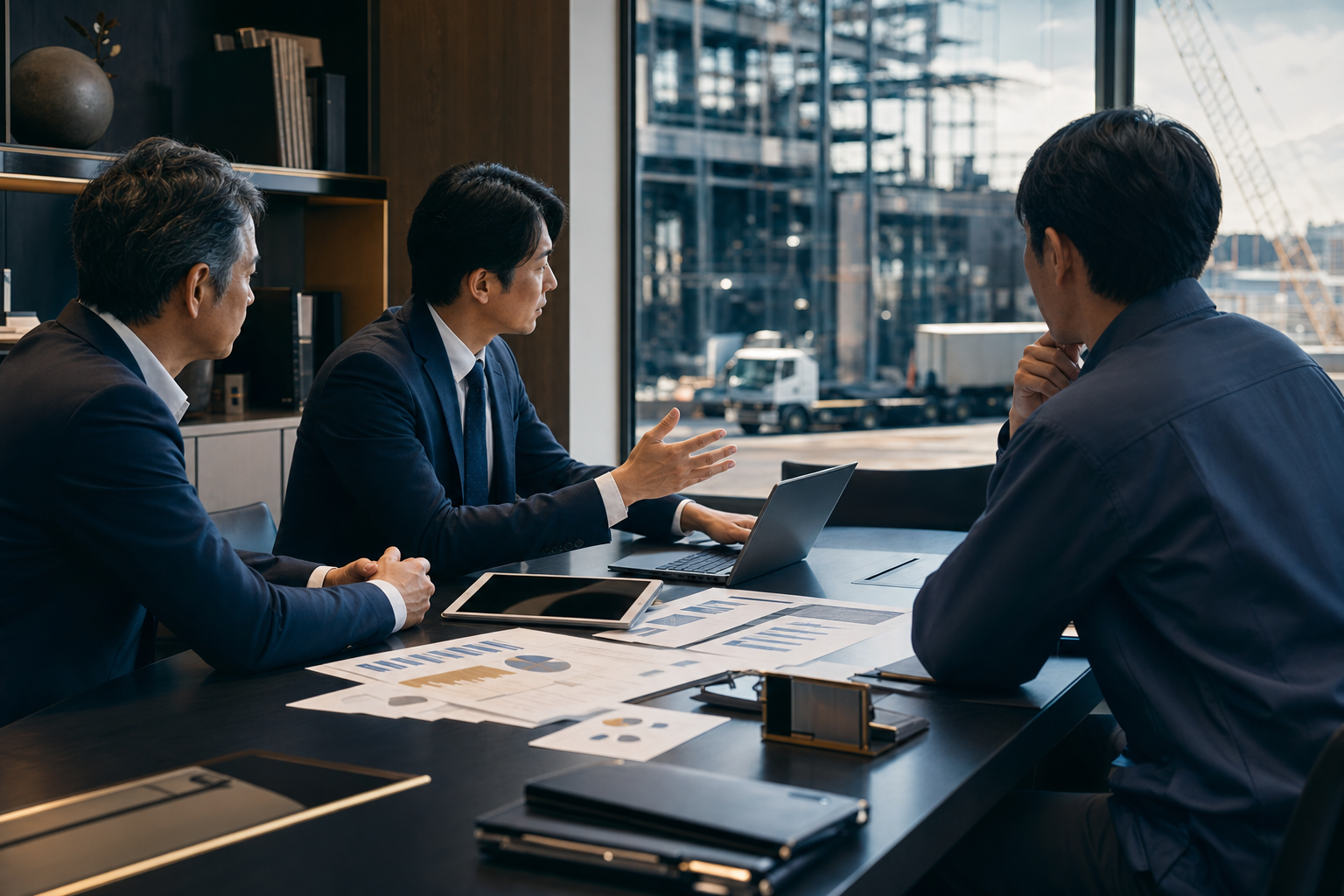 経営者と AI 活用の次の一手を相談する様子