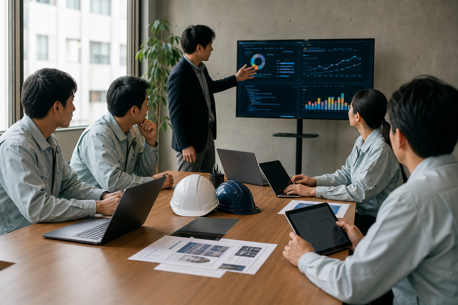 現場社員向けに AI 活用研修を行う様子